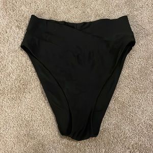 Aerie crossover high cut cheeky bathing suit bottom